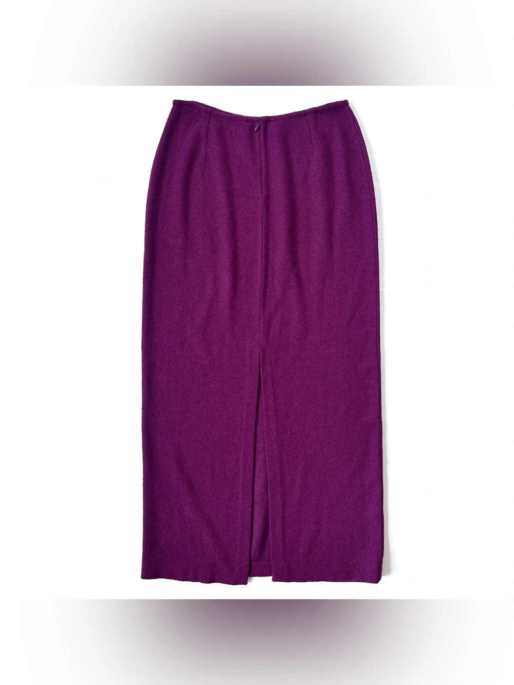 New NWOT Women’s St. John Santana Knit Midi Maxi Skirt in Dark Berry (6)